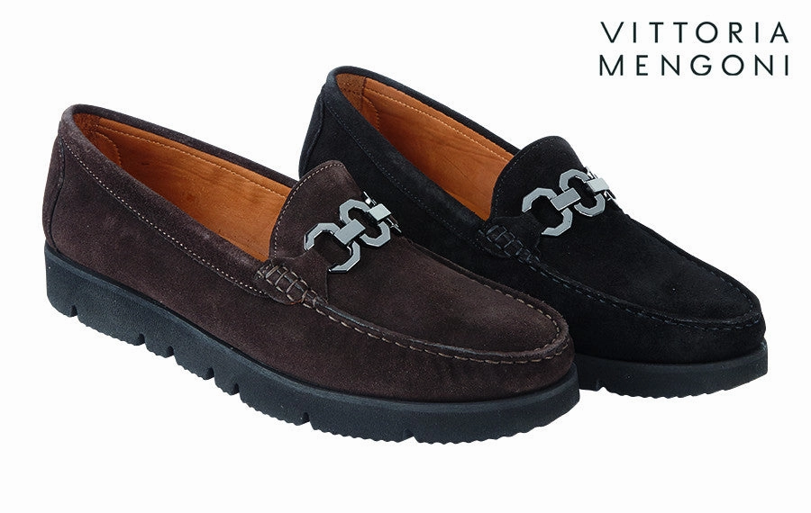 Vm Yates Crazy Horse Leather Tassel Loafers