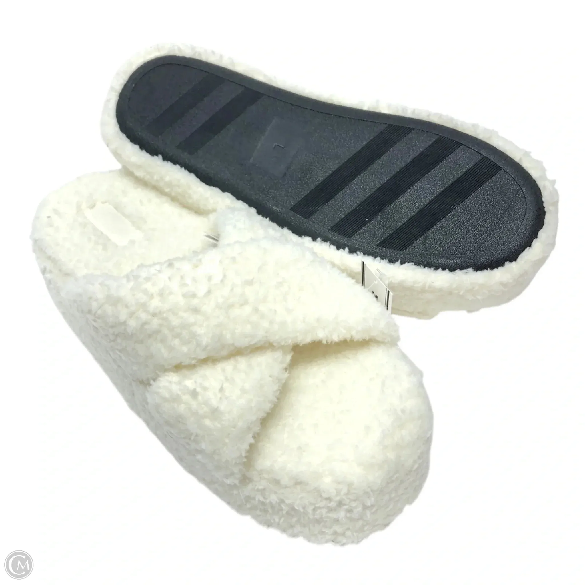 Slippers By Pink In White Silver Slippers Gym