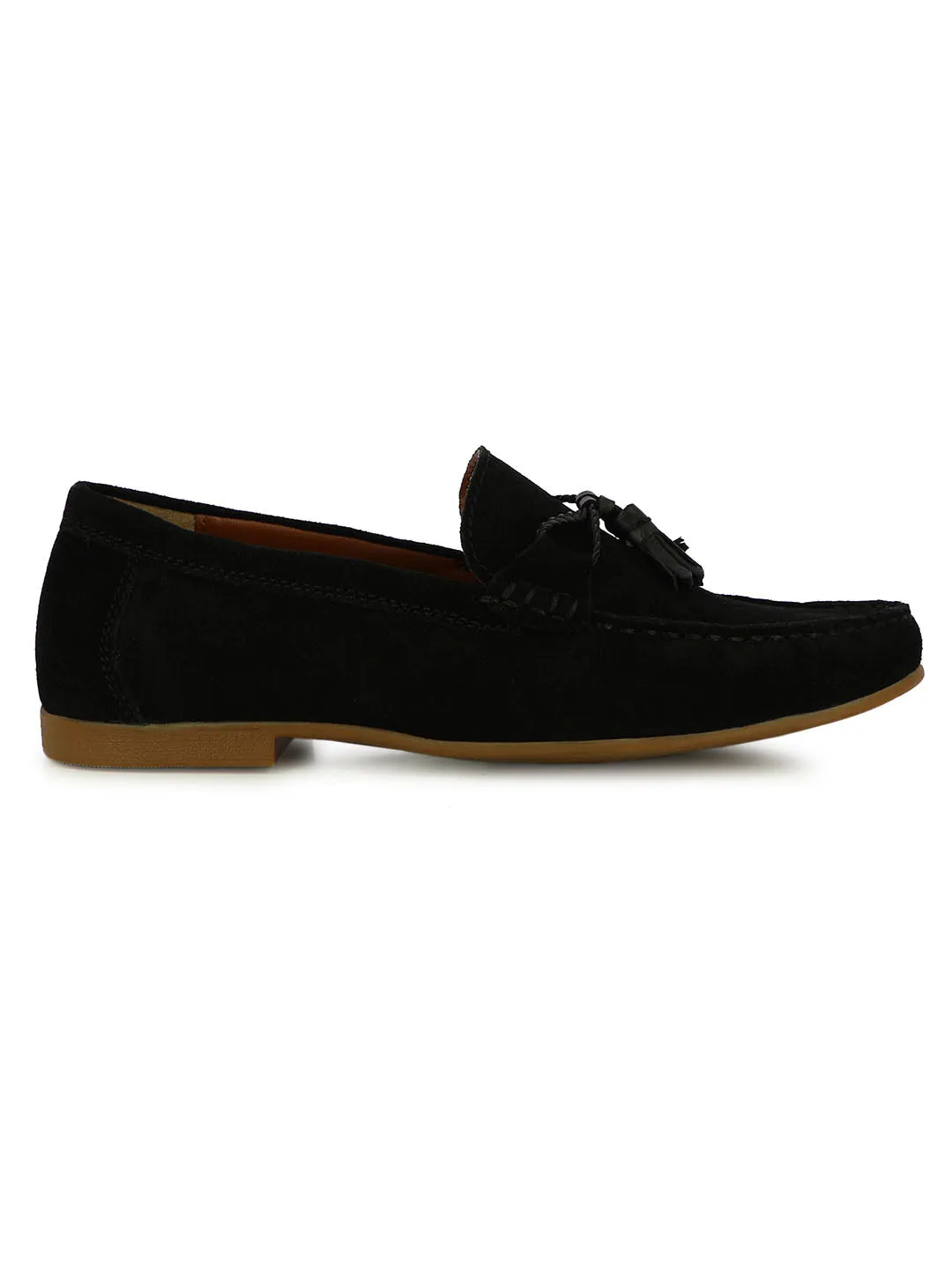 Supreme Doc Martens Loafers Scott Men's Black Suede Tassel Loafers
