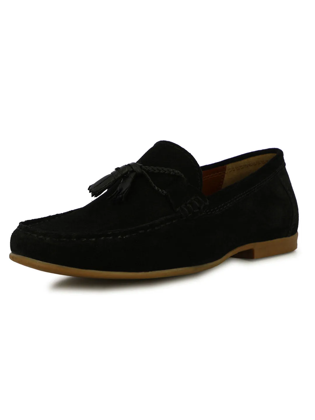 Marmont Loafers Scott Men's Black Suede Tassel Loafers