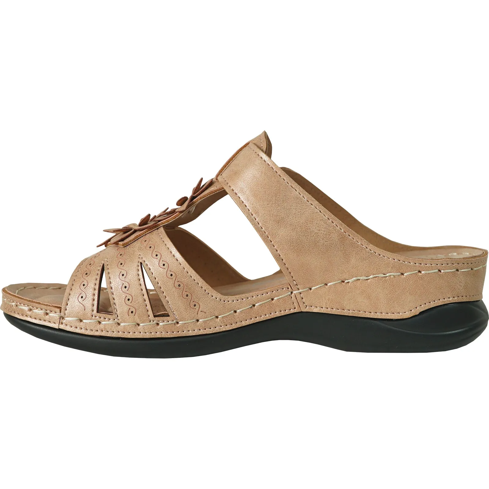 VANGELO Women Sandal CATHY-3 Wedge Sandal Champagne St. Vincent Sandals