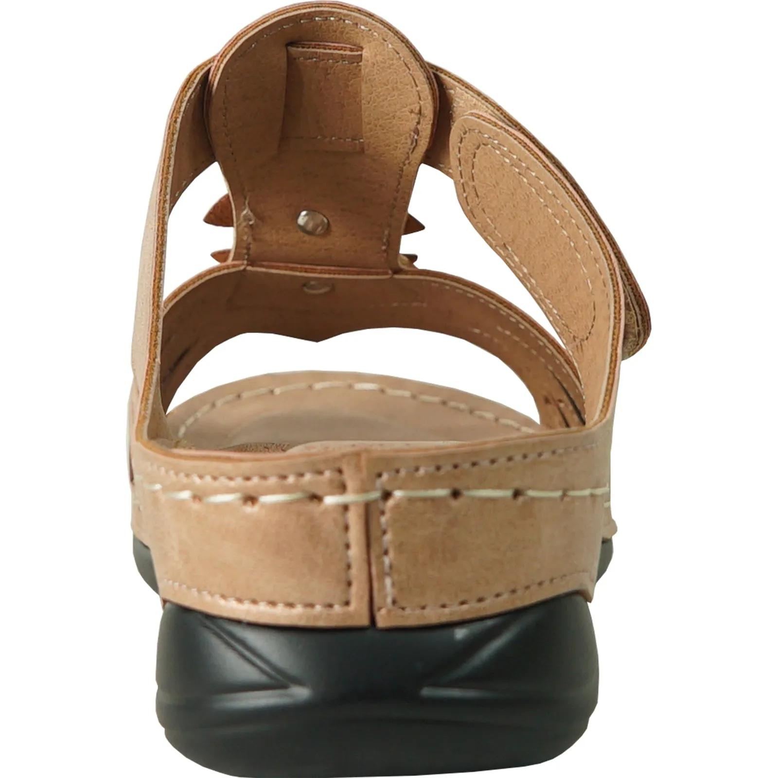 Sandals For Arch Support And Walking VANGELO Women Sandal CATHY-3 Wedge Sandal Champagne