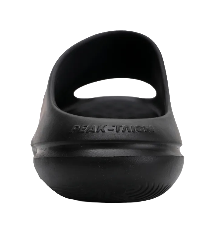 PEAK Slip Resistant Abrasion Resistant Taichi Chubby Slippers, Sports Slippers Unisex Black Milk White Woolfit Slippers