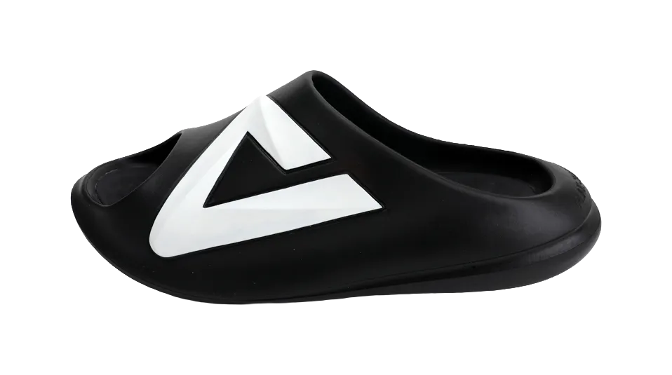 Folding Slippers PEAK Slip Resistant Abrasion Resistant Taichi Chubby Slippers, Sports Slippers Unisex Black Milk White