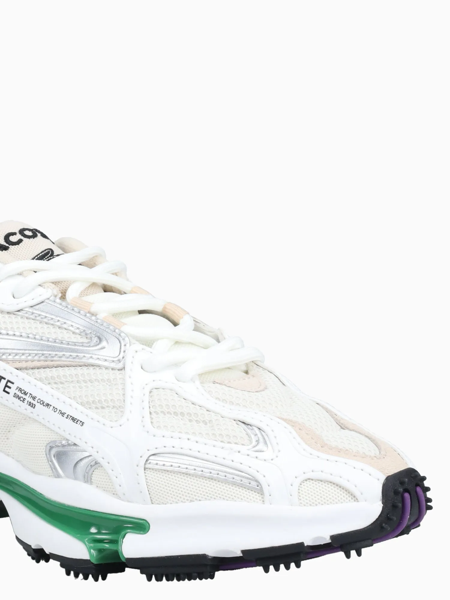 Flat Turf Shoes L 003 2k24 Wht Grn mesh