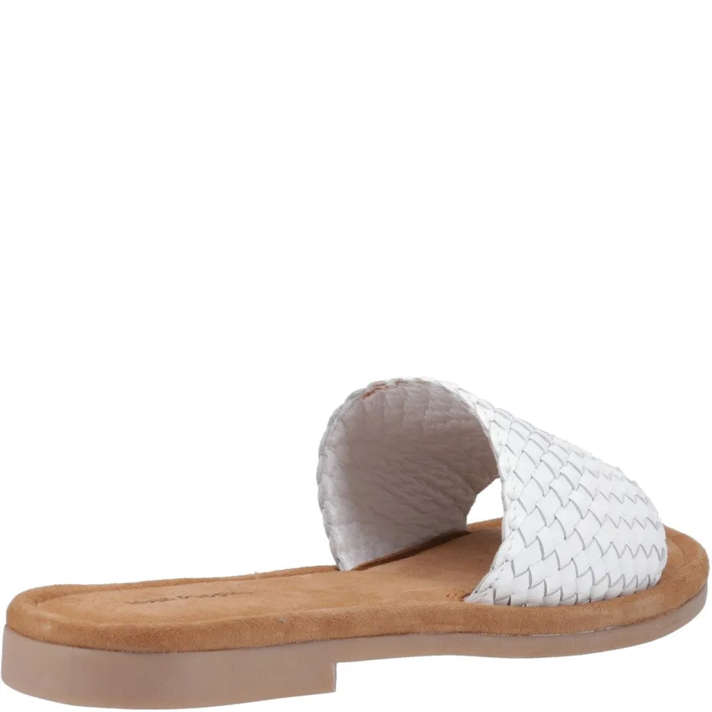Hoka Shoes Feet White Hetty Slide Sandals