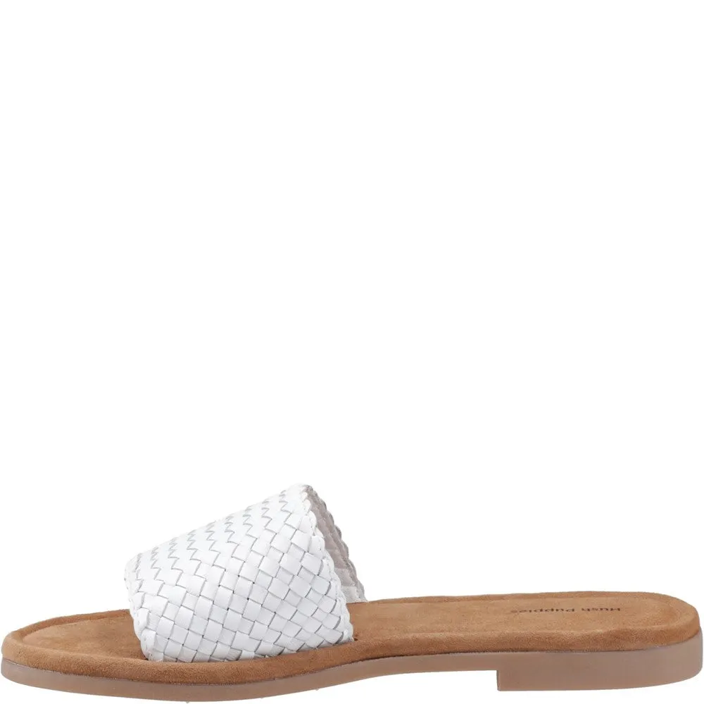 Flat Baseboard With Shoe Molding White Hetty Slide Sandals