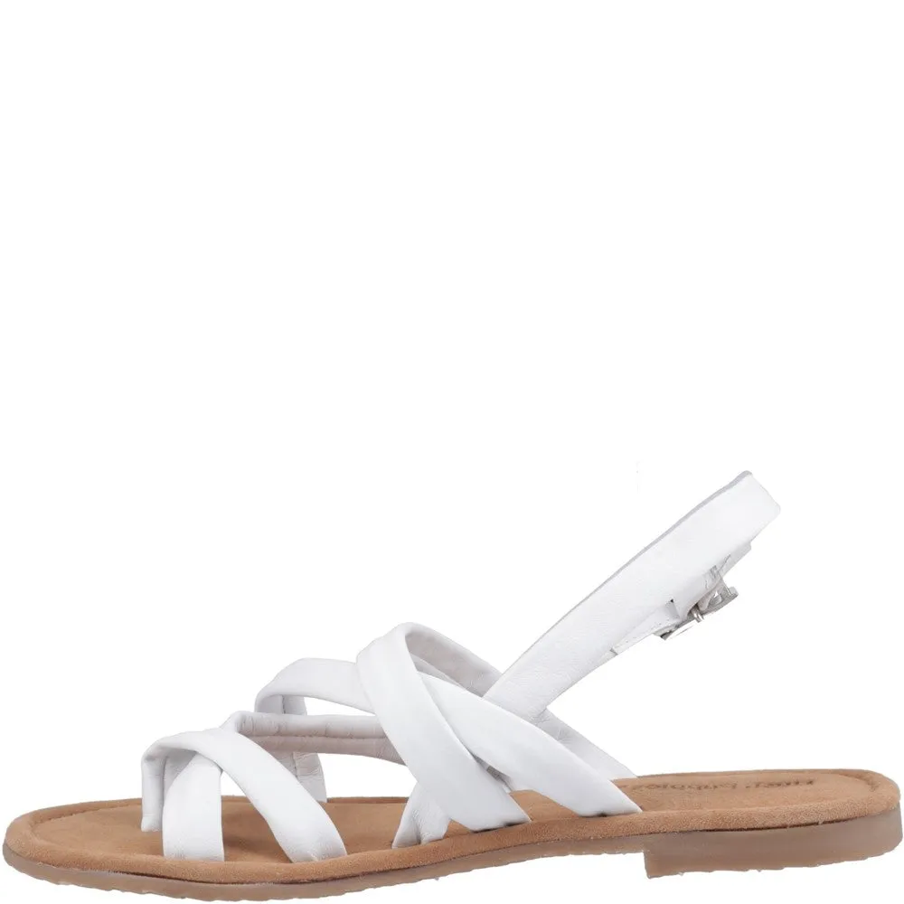 Track Flat Shoes White Hope Sandals