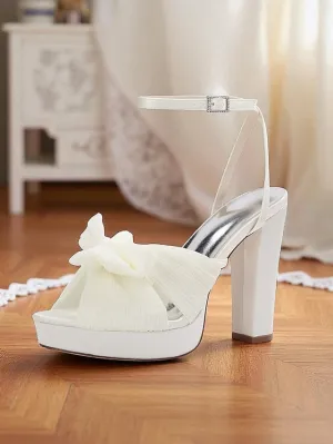 with Platform High Heel White Women's Strap Sandals Ankle High Heel Tips Replacement