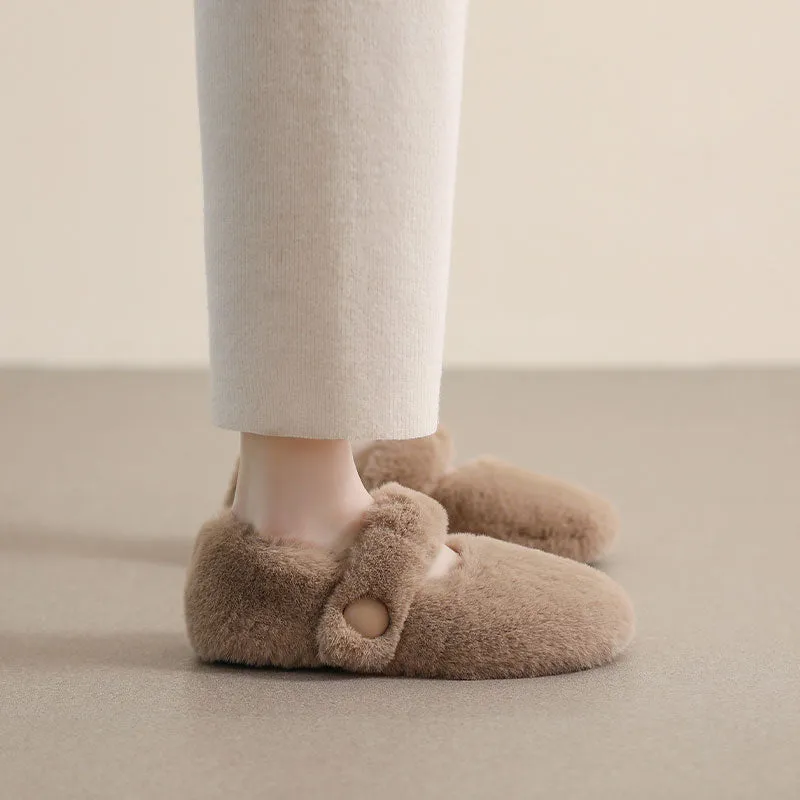 Shoes For With Feet Women Winter Solid Fleece Flat Casual Shoes