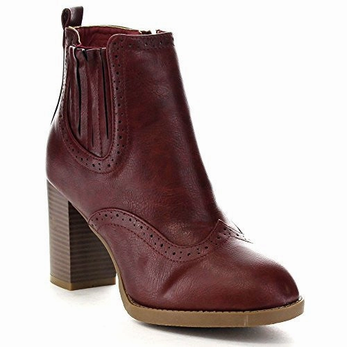 Women's Bella Marie Kenzie-17 Perforated Zipped Ankle Bootie Snow Boots Near Me