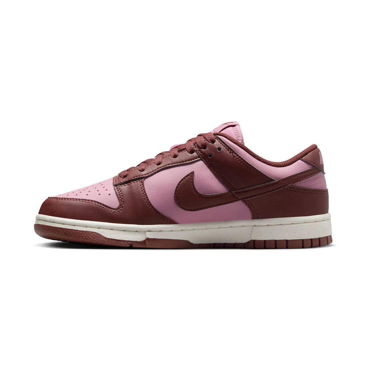 WOMENS NIKE DUNK LOW NEXT NATURE-WHITE/ELEMENTAL PINK-DD1873-114 Back Of Nike Shoes