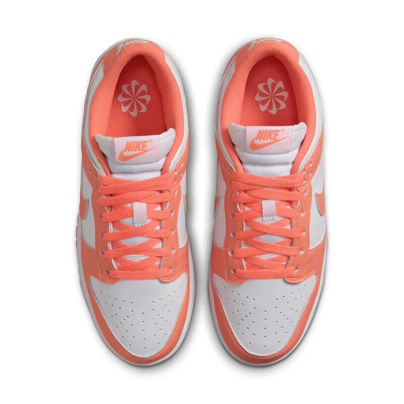 Nike Shoes Soccer Ronaldo WOMENS NIKE DUNK LOW-WHITE/LT WILD MANGO-DD1873-109