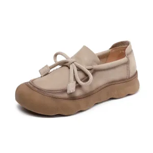 Schutz Shoes Flats Women's Vintage Leather Lace-up Flat Casual Shoes