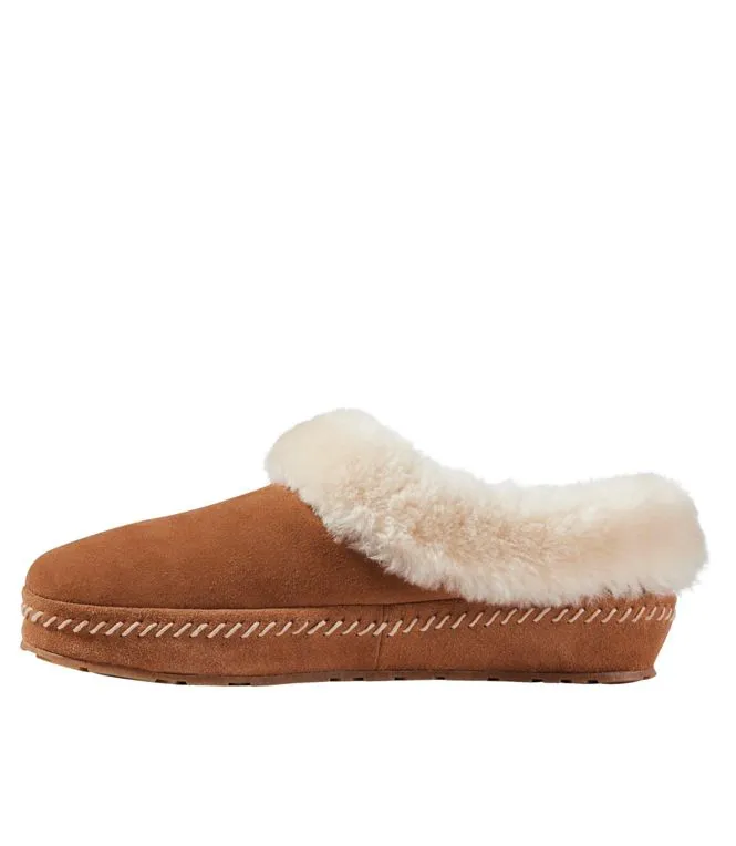 WOMEN'S WICKED GOOD SLIPPERS, SQUAM LAKE Shearling Mule Slippers