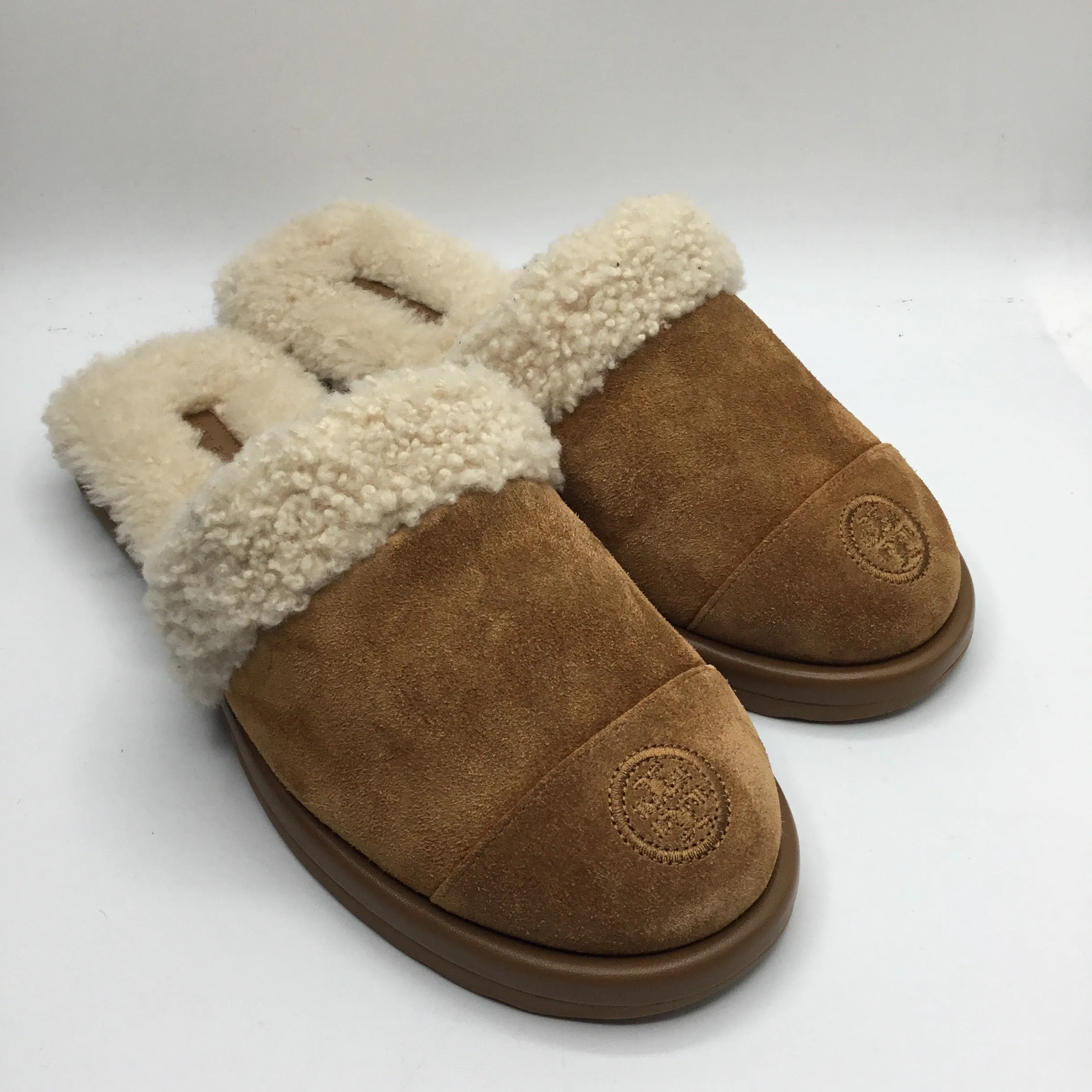 Posee Slippers Made In Which Country Slippers By Tory Burch In Tan, Size 8