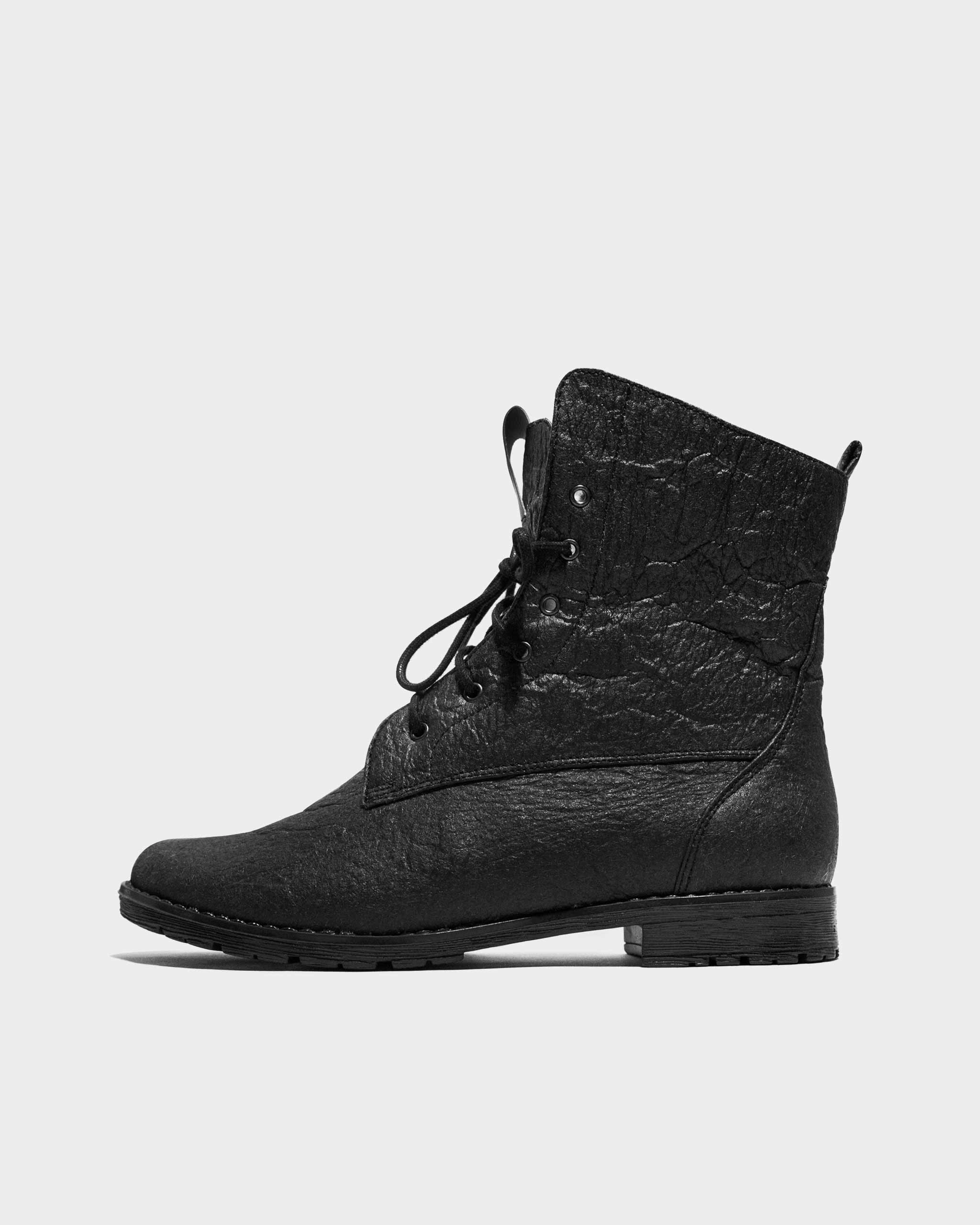 Toe Cowboy Boots Workers No. 2 Black Boots made of Pinatex - outlet