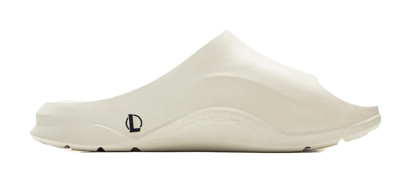 YINGXIONGLIANMENGYONGCHIPAIDUI x LiNing Soft Clap Quiet Slip Resistant Abrasion Resistant Slide Slippers Unisex Ecru Office Slippers