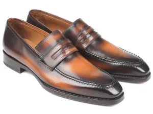 Velvet Loafers Paul Parkman Brown Burnished Goodyear Welted Loafers (ID#36LFBRW)