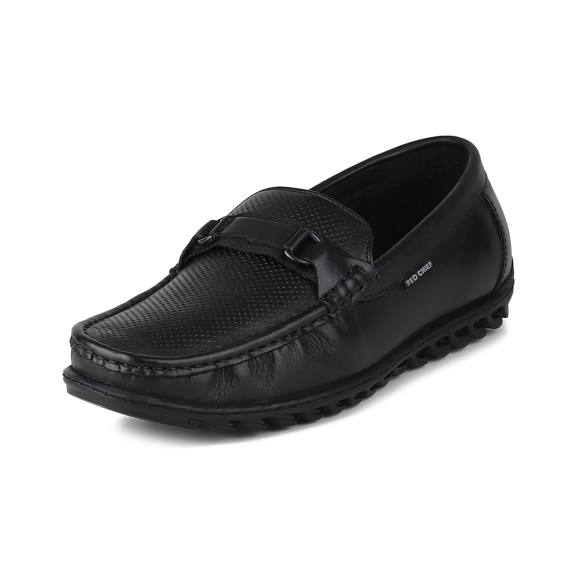 Loafers Wiki Red Chief Black Formal Shoes for Men RC3930 001