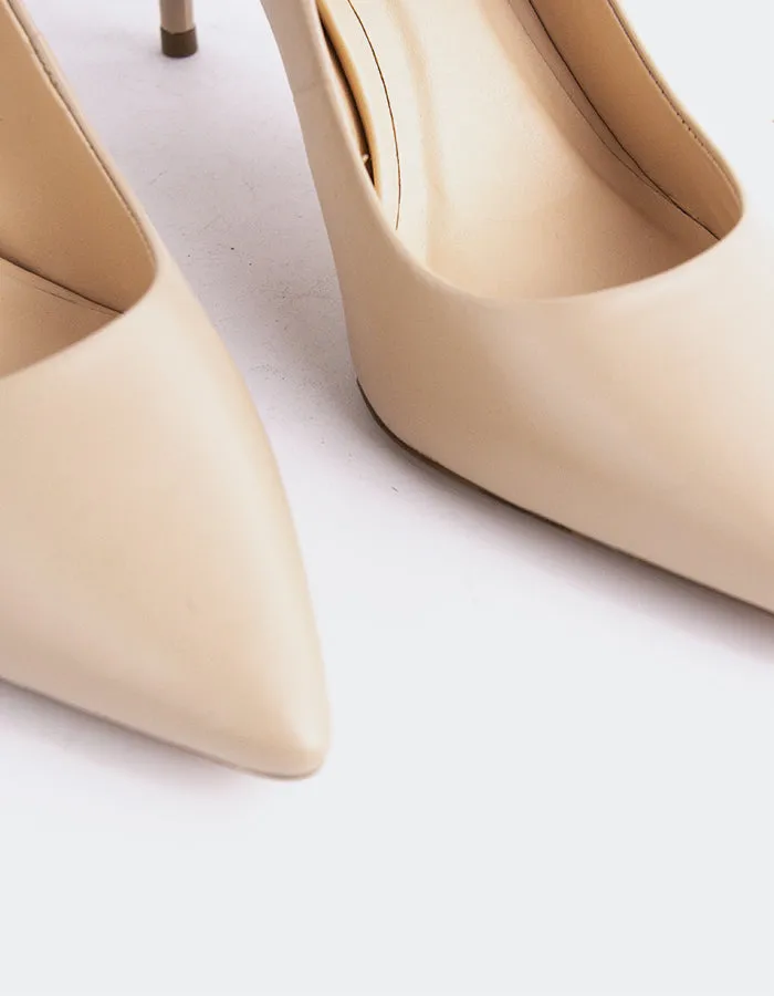 High Heel Shoe Chairs Zinnia Nude Leather